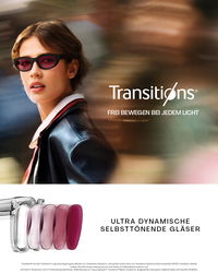 Zu sehen ist eine Frau mit Selbsttönender Brille.